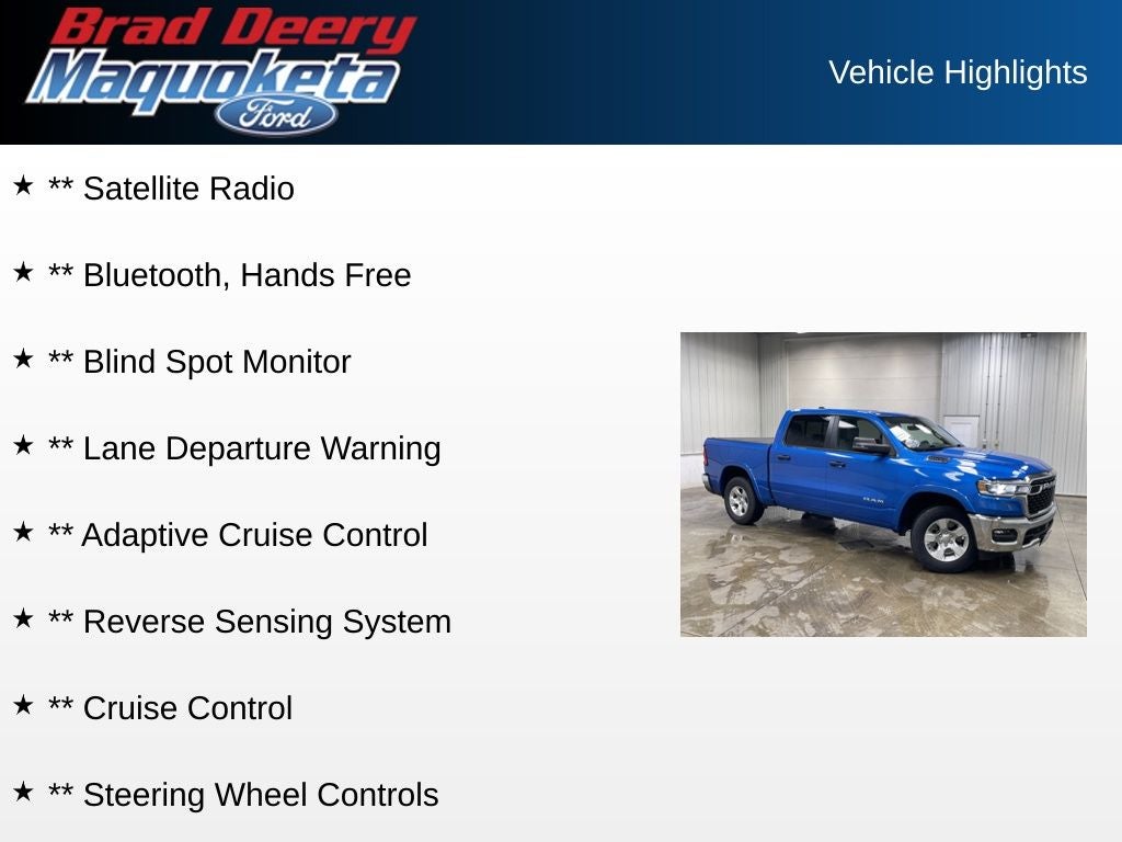 2025 RAM 1500 Big Horn/Lone Star
