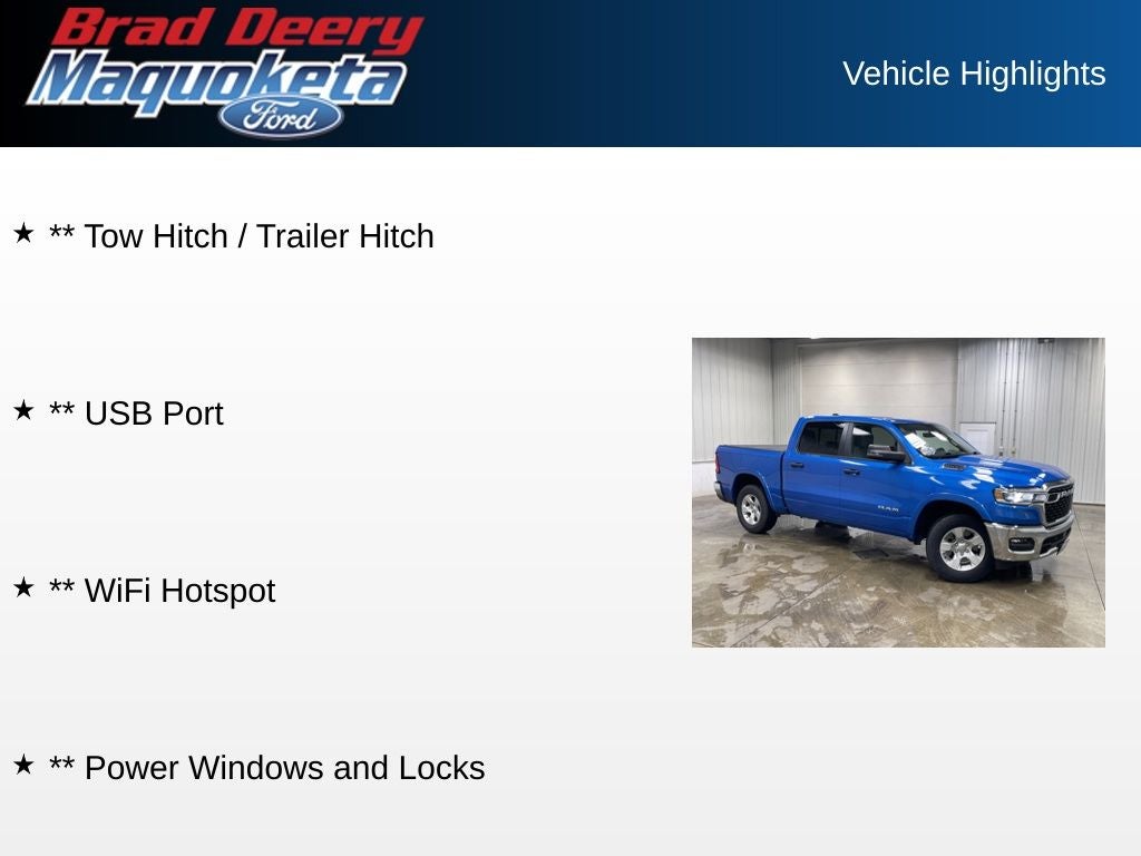 2025 RAM 1500 Big Horn/Lone Star