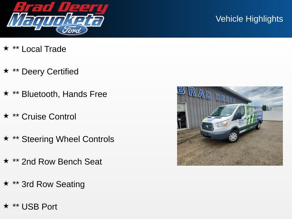 2015 Ford Transit-350 XLT