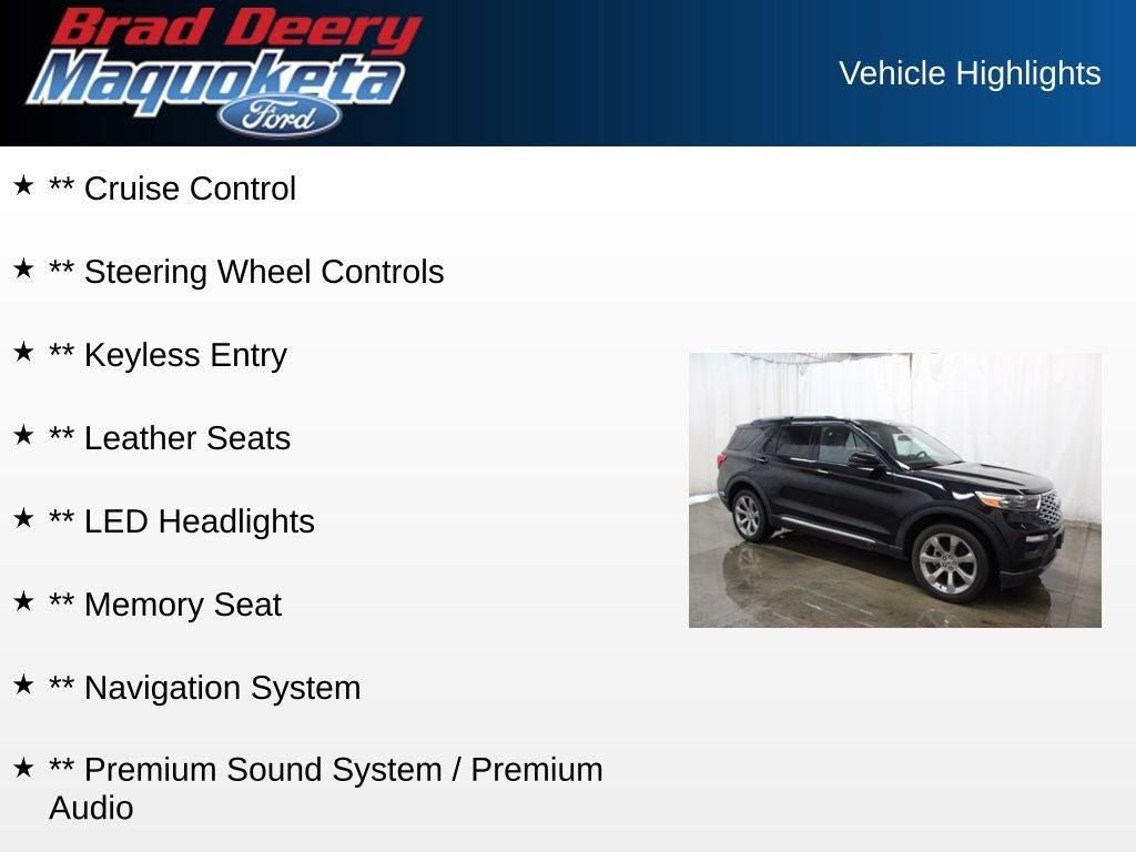 2020 Ford Explorer Platinum