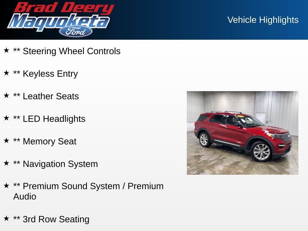 2022 Ford Explorer Platinum