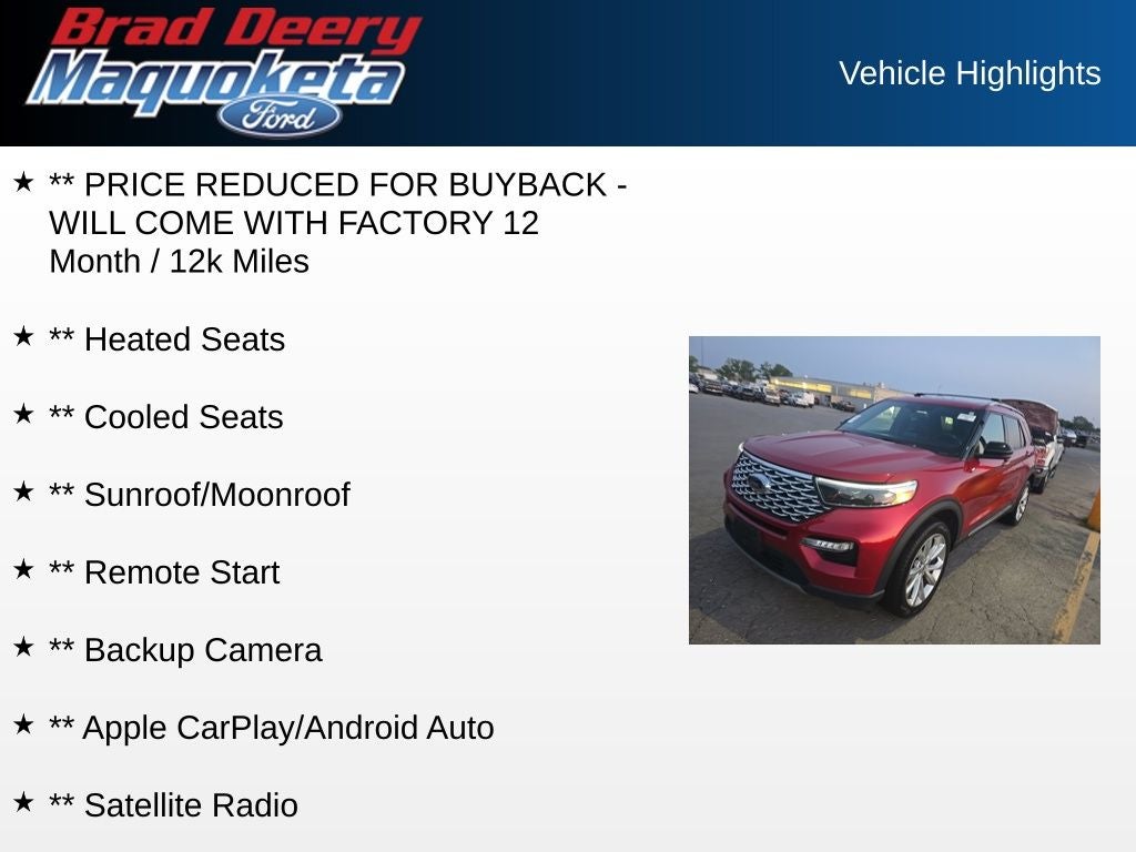 2022 Ford Explorer Platinum