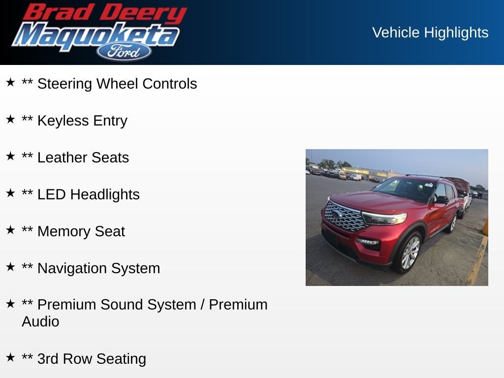 2022 Ford Explorer Platinum