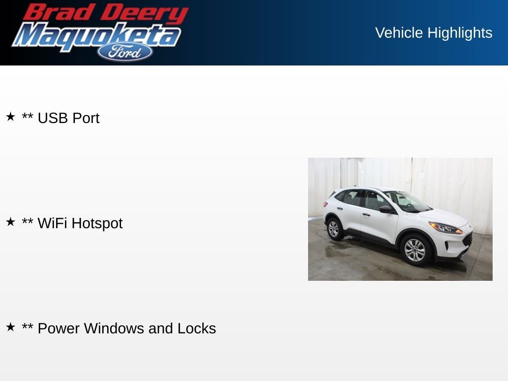 2022 Ford Escape S