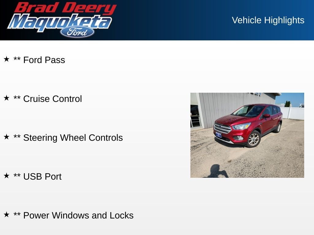 2019 Ford Escape SE
