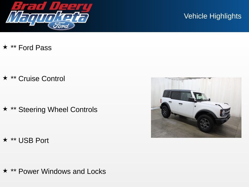 2025 Ford Bronco Big Bend