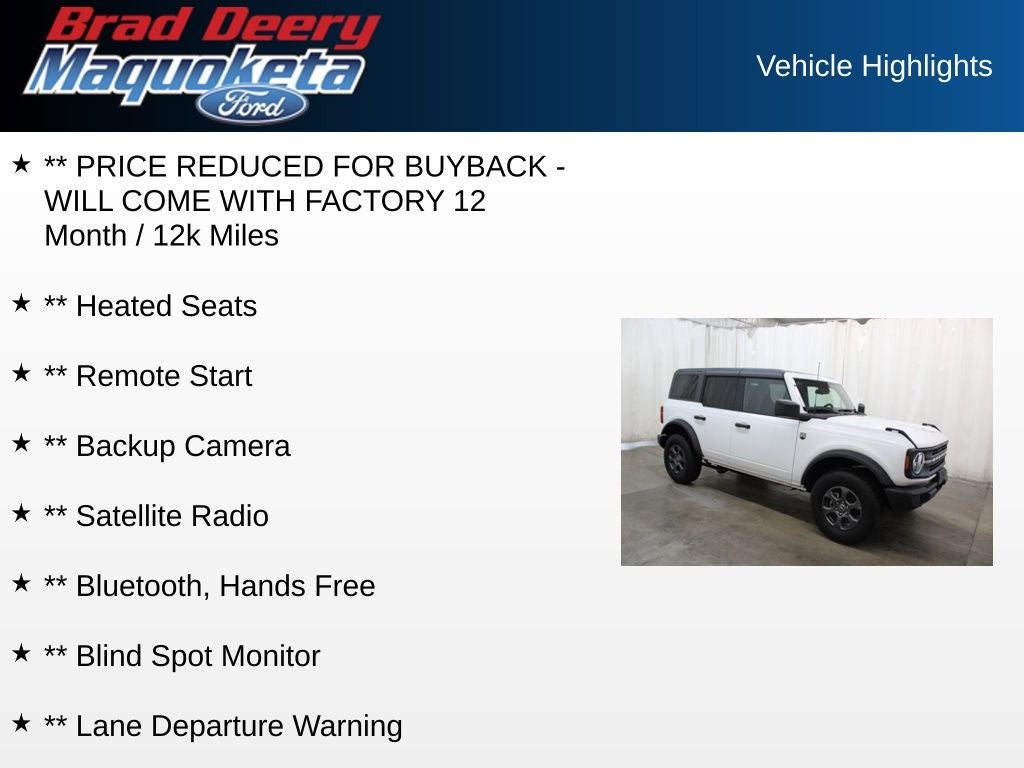 2025 Ford Bronco Big Bend