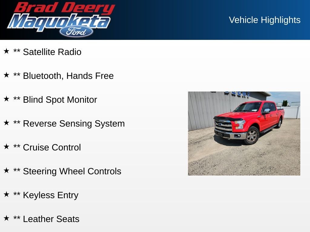 2016 Ford F-150 Lariat