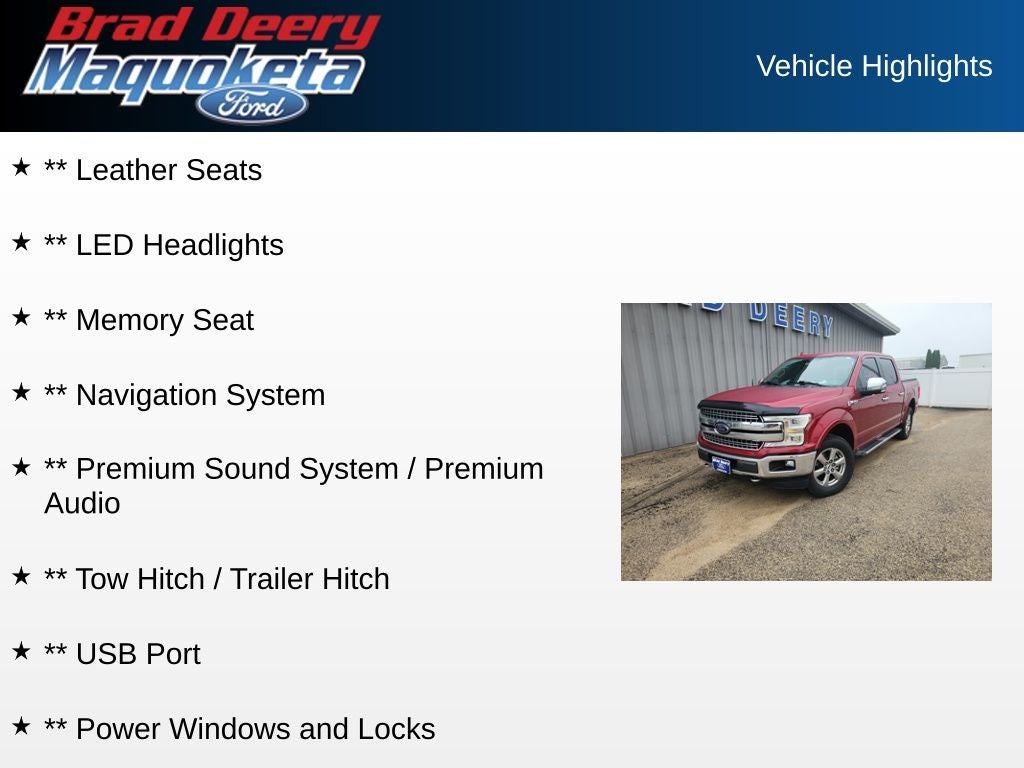 2018 Ford F-150 Lariat