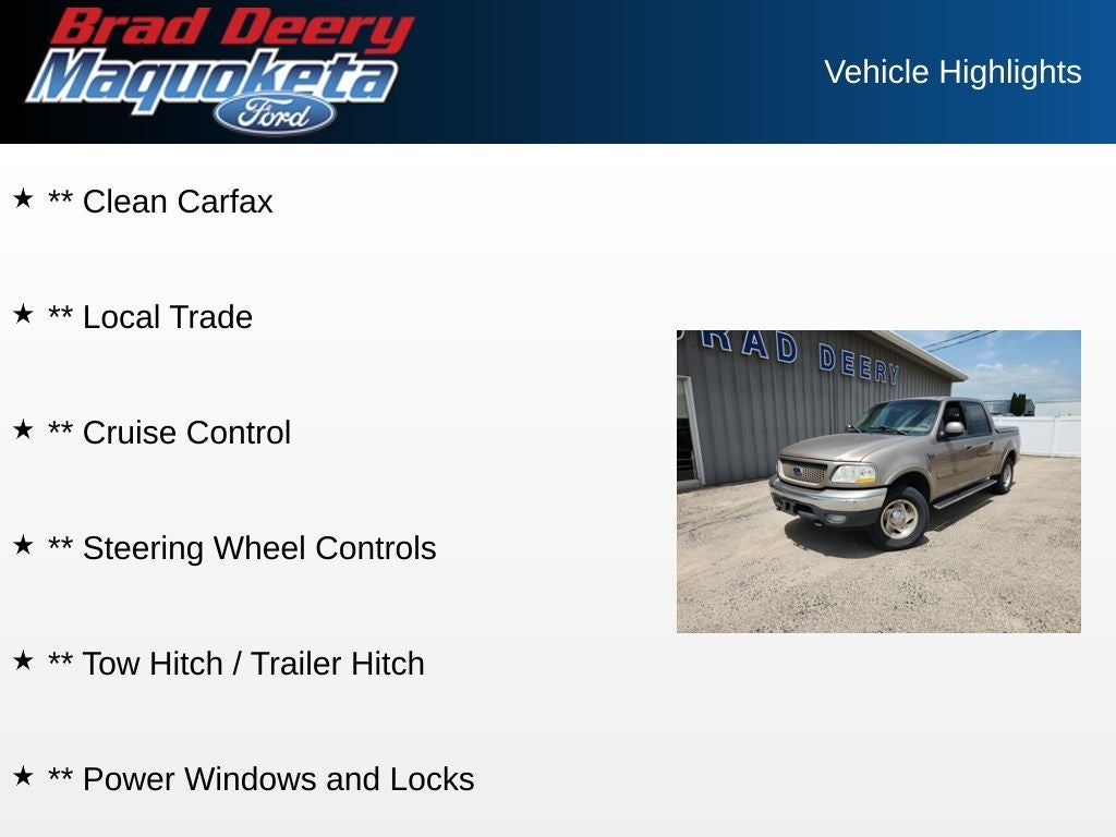 2001 Ford F-150 XLT