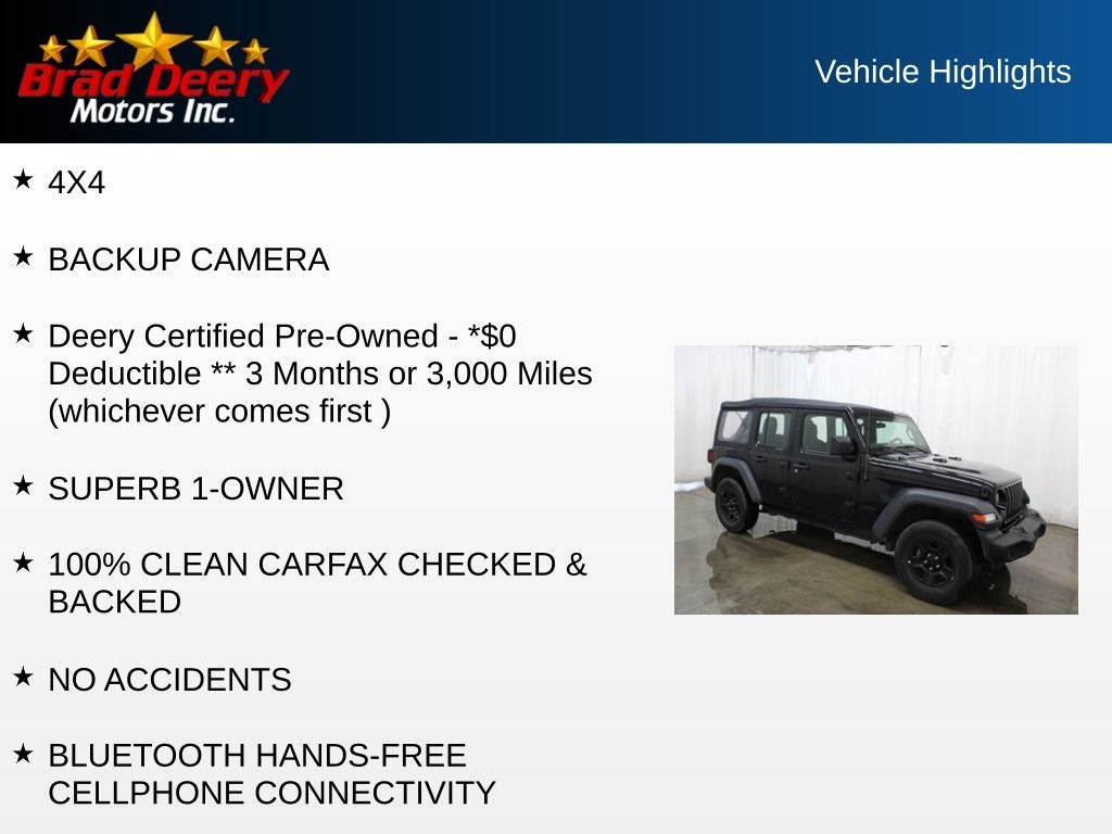 2023 Jeep Wrangler Sport