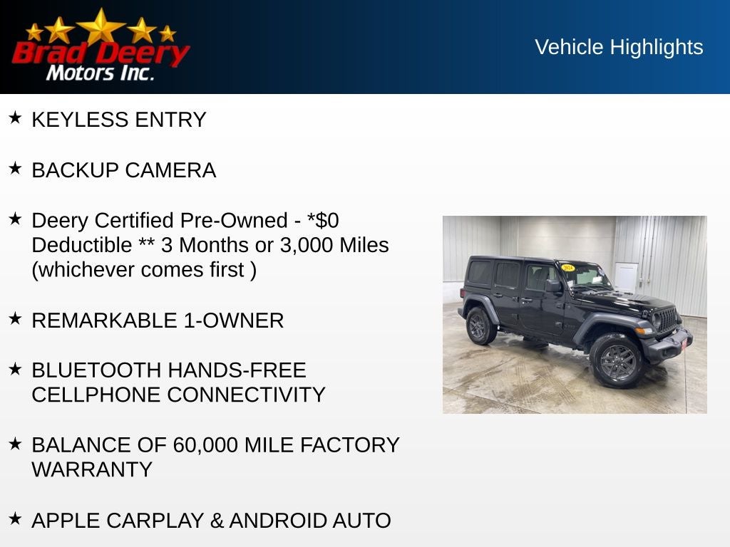 2024 Jeep Wrangler Sport S