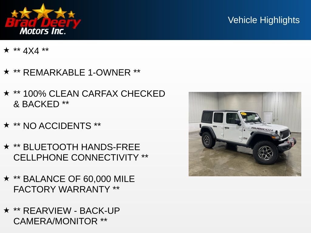 2025 Jeep Wrangler Rubicon 4X4