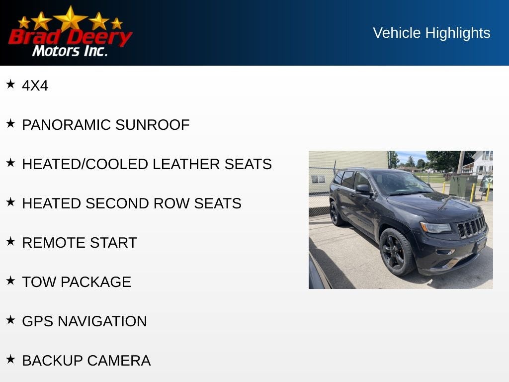 2015 Jeep Grand Cherokee High Altitude