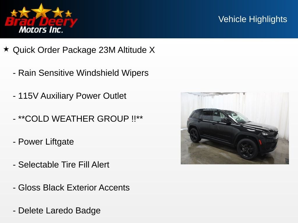 2025 Jeep Grand Cherokee Altitude X