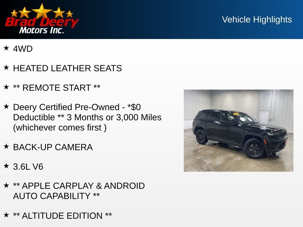 2024 Jeep Grand Cherokee Altitude 4X4