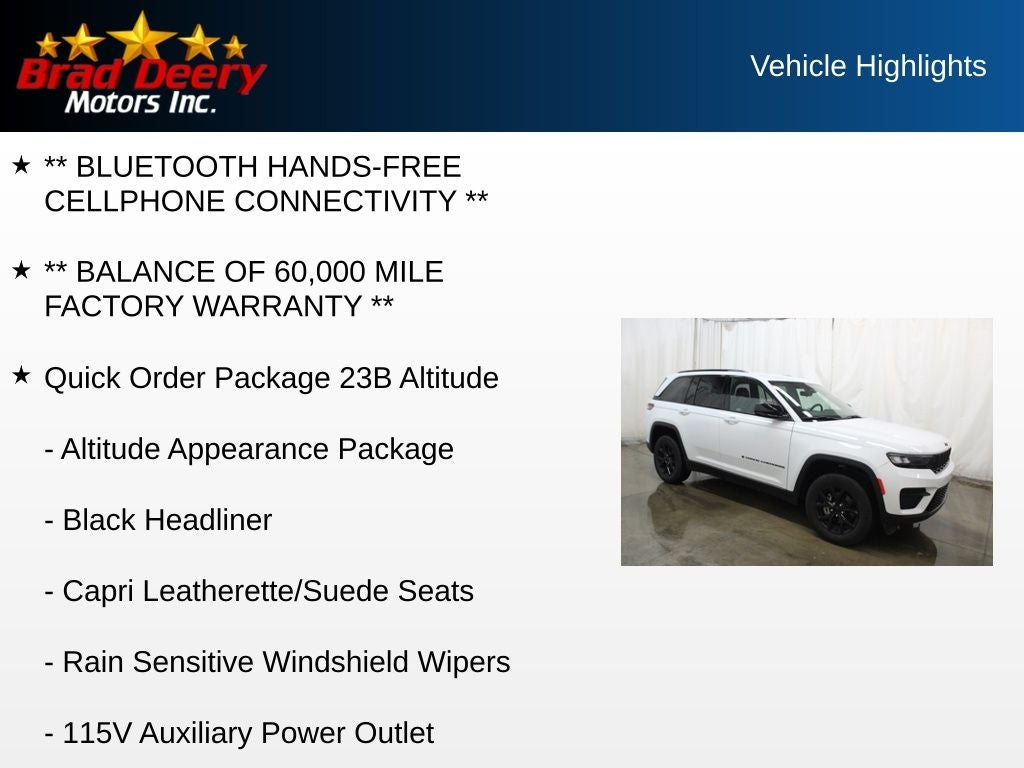 2025 Jeep Grand Cherokee Altitude 4X4