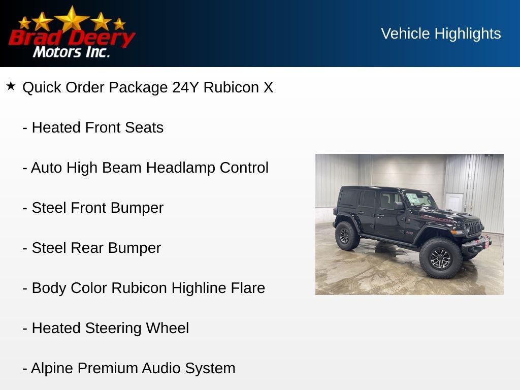 2026 Jeep Wrangler Rubicon X