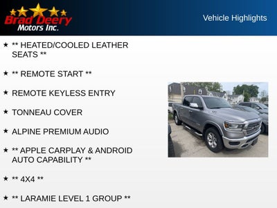 2019 RAM 1500 Laramie Crew Cab 4X4