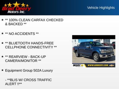 2019 Ford F-150 Lariat Crew Cab 4X4