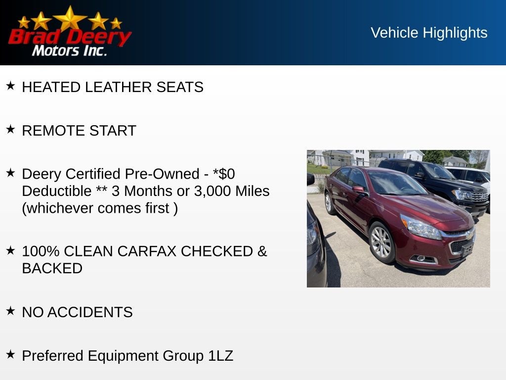 2015 Chevrolet Malibu LTZ