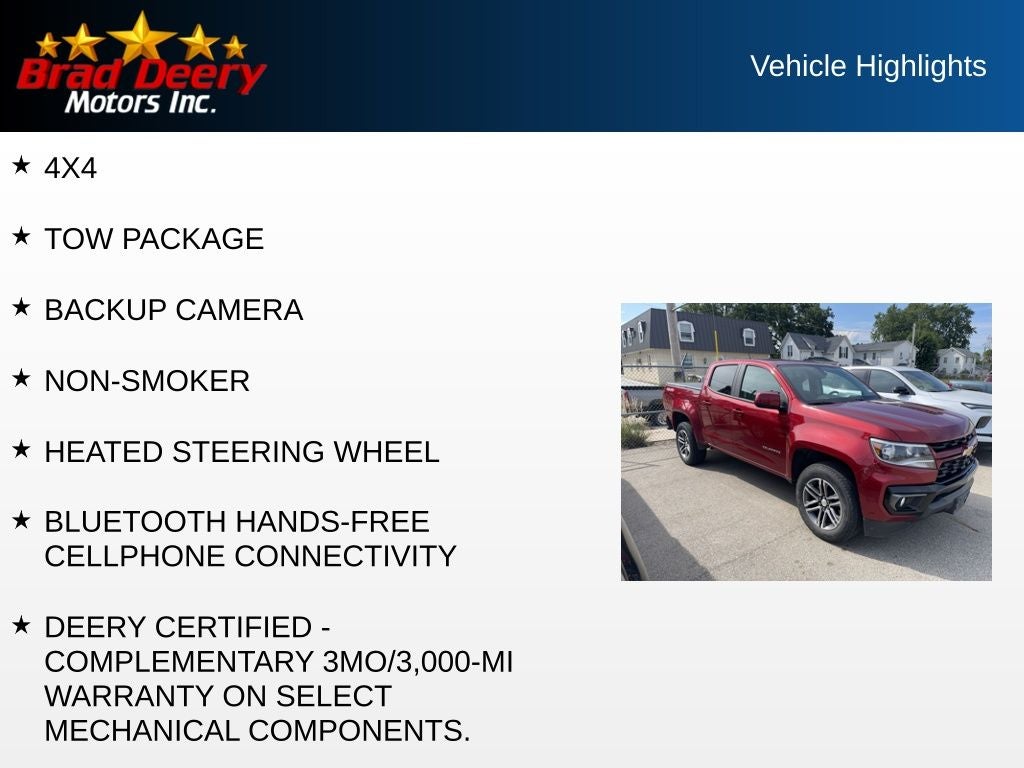 2021 Chevrolet Colorado Work Truck