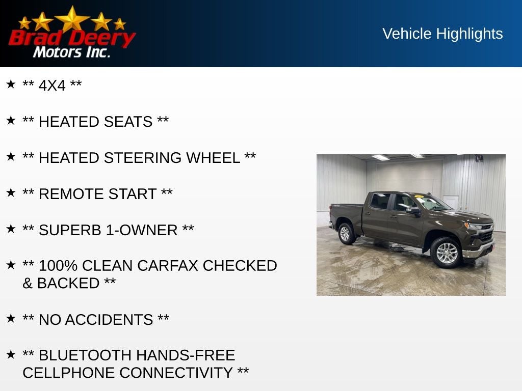 2023 Chevrolet Silverado 1500 LT Crew Cab 4X4