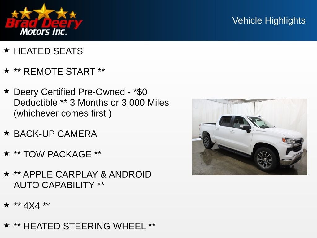 2024 Chevrolet Silverado 1500 LT Crew Cab 4X4
