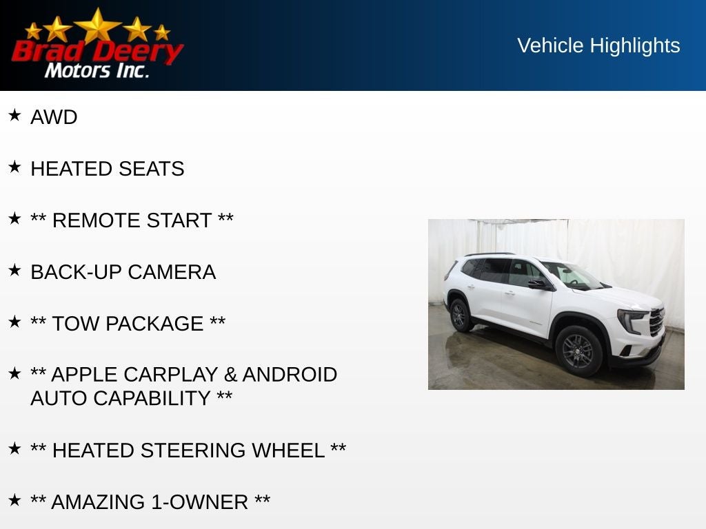 2025 GMC Acadia Elevation AWD