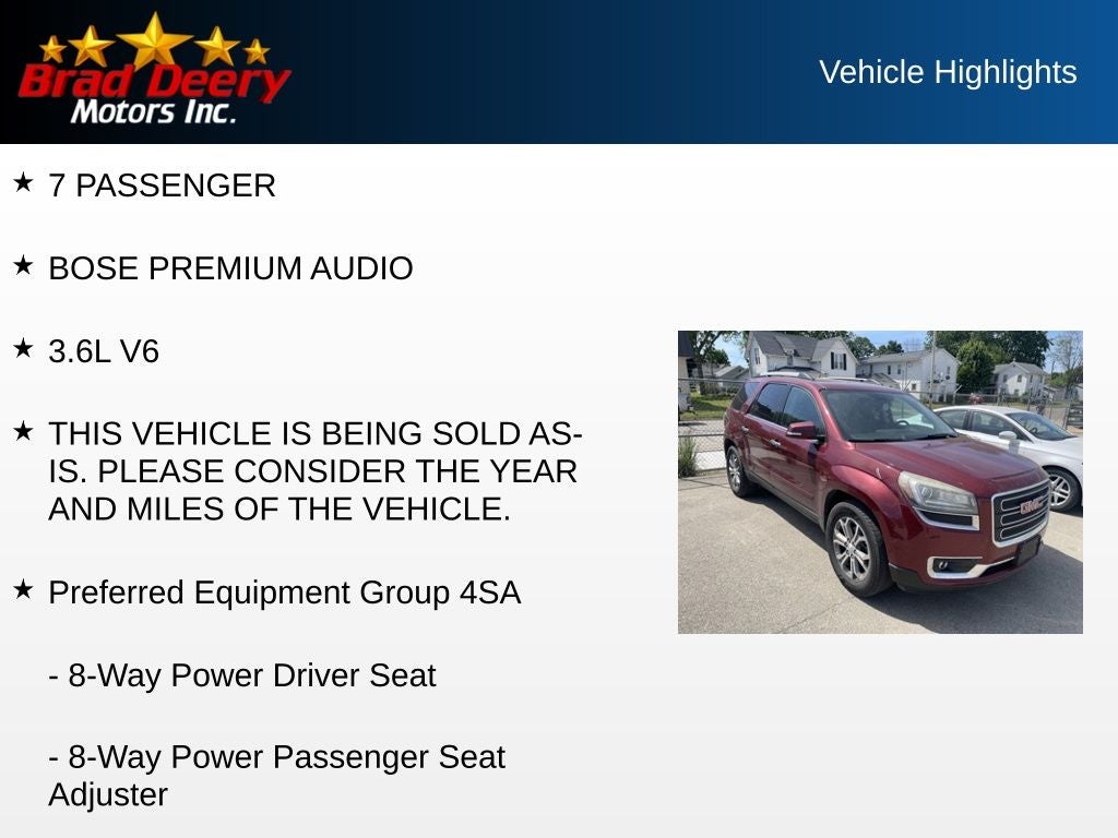 2016 GMC Acadia SLT-1