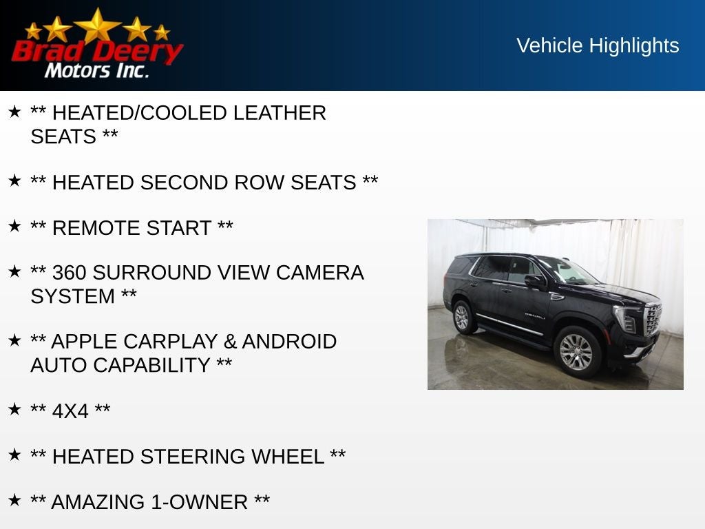 2025 GMC Yukon Denali 4WD