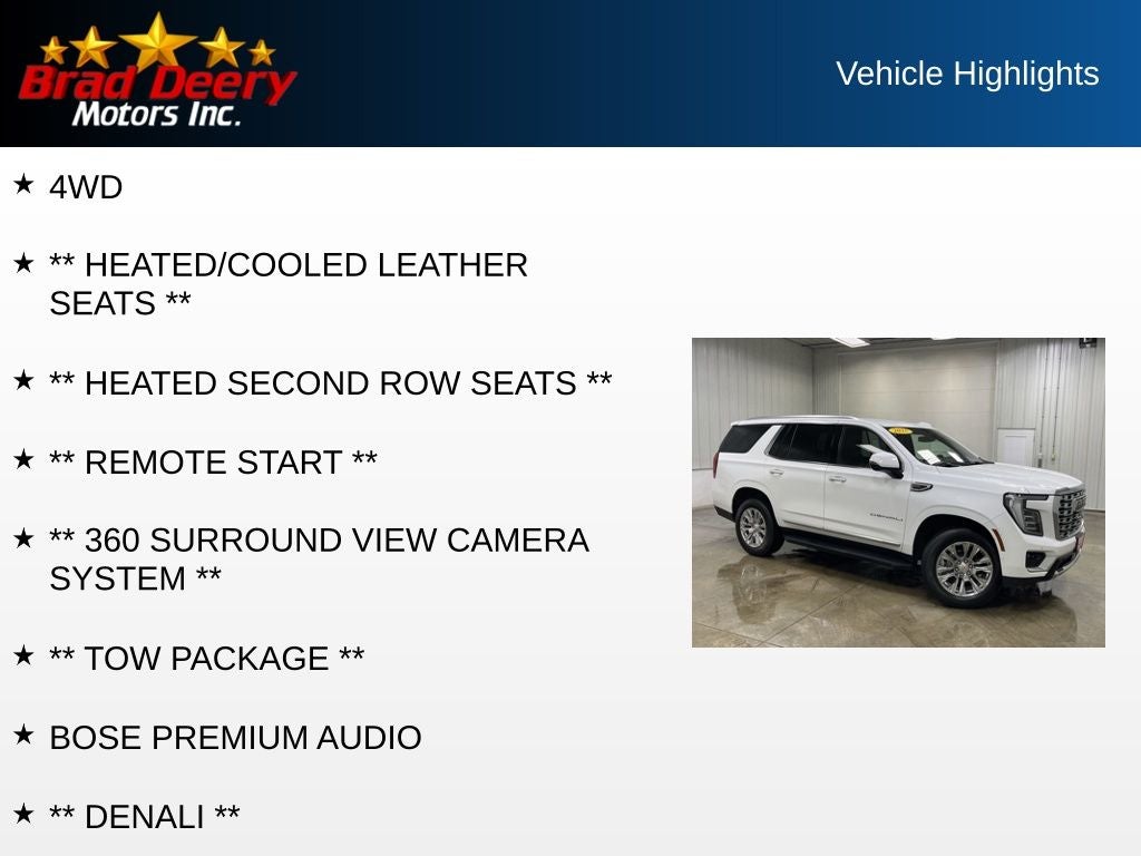 2025 GMC Yukon Denali 4WD