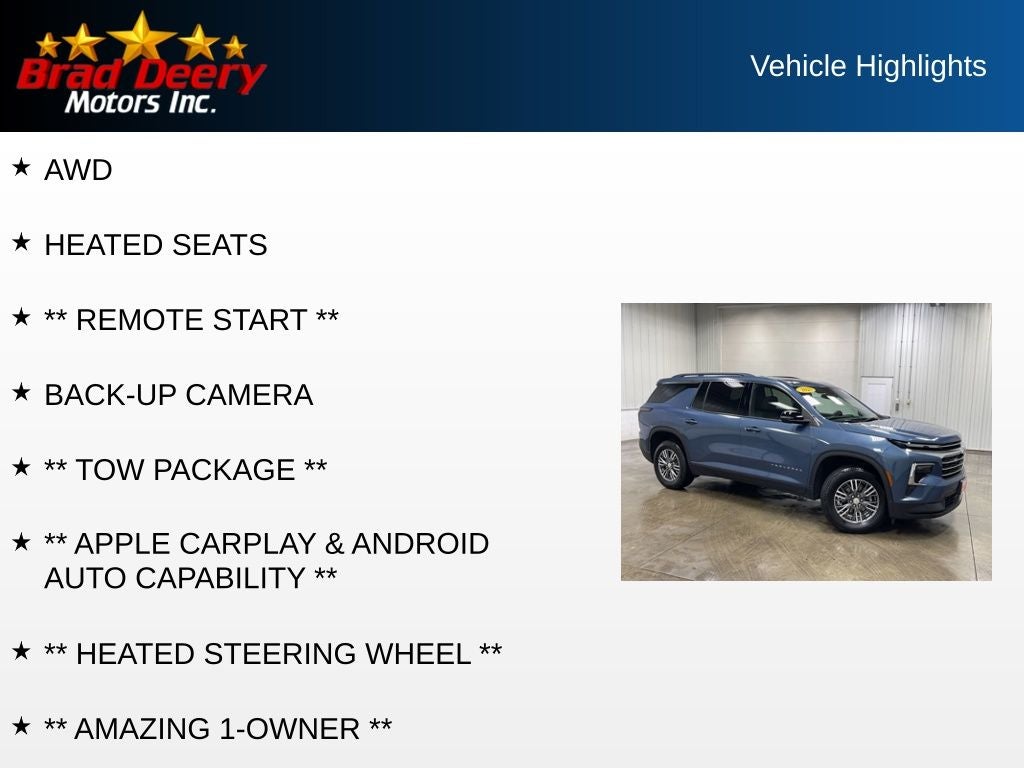 2025 Chevrolet Traverse LT AWD