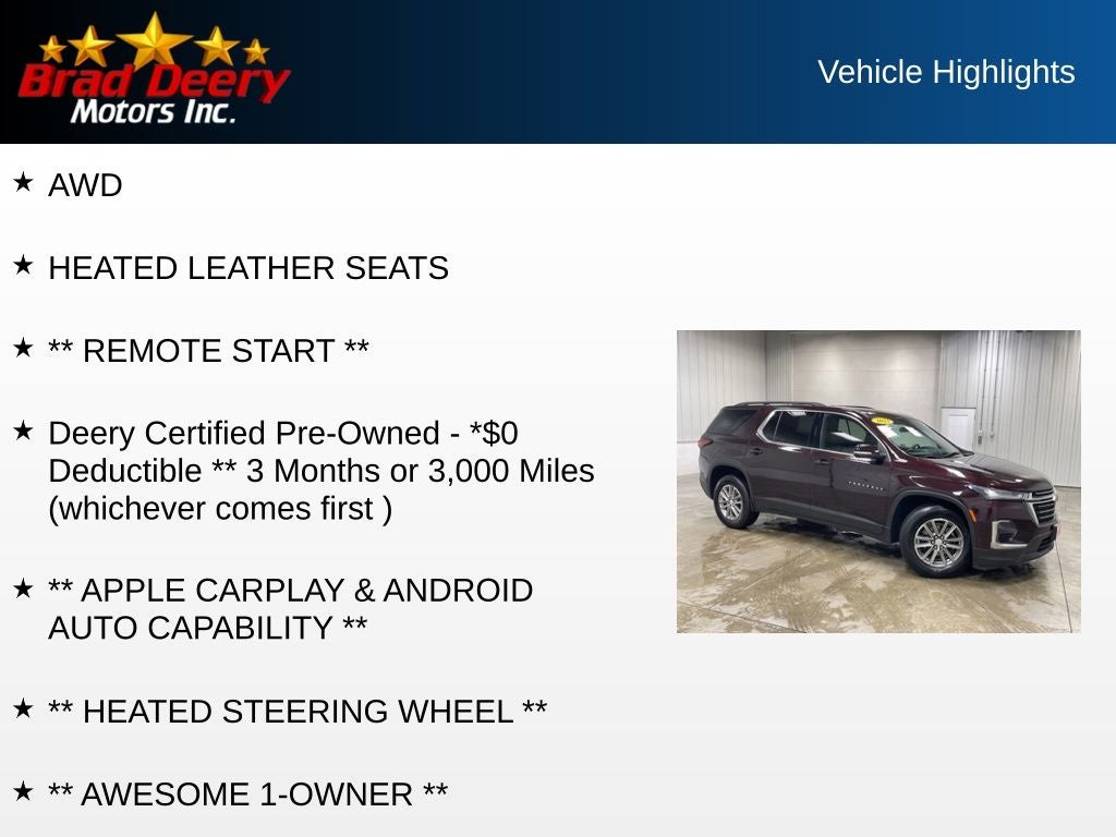 2023 Chevrolet Traverse LT Leather AWD