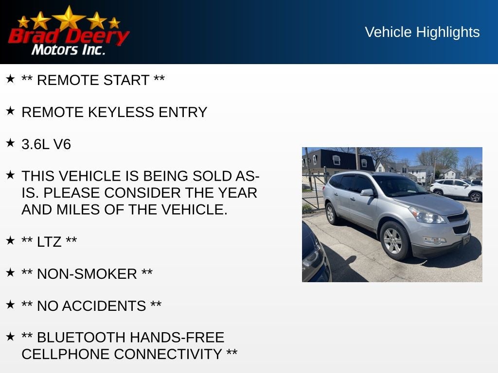 2012 Chevrolet Traverse LT