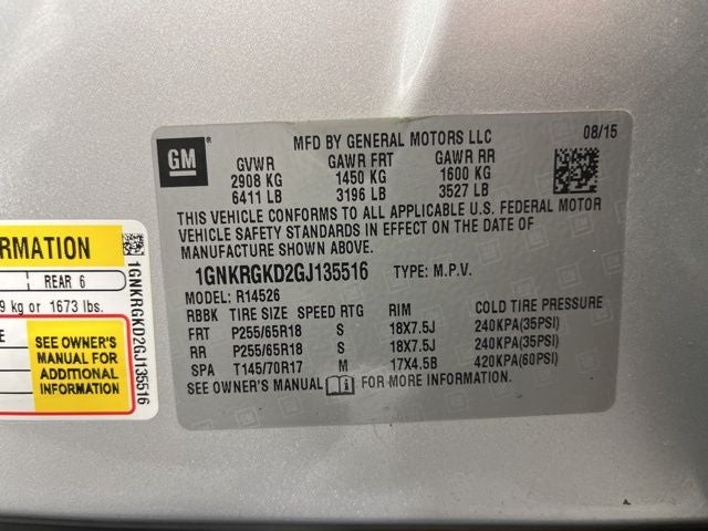 2016 Chevrolet Traverse LT 1LT