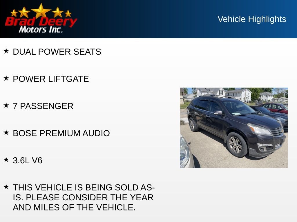 2015 Chevrolet Traverse 2LT
