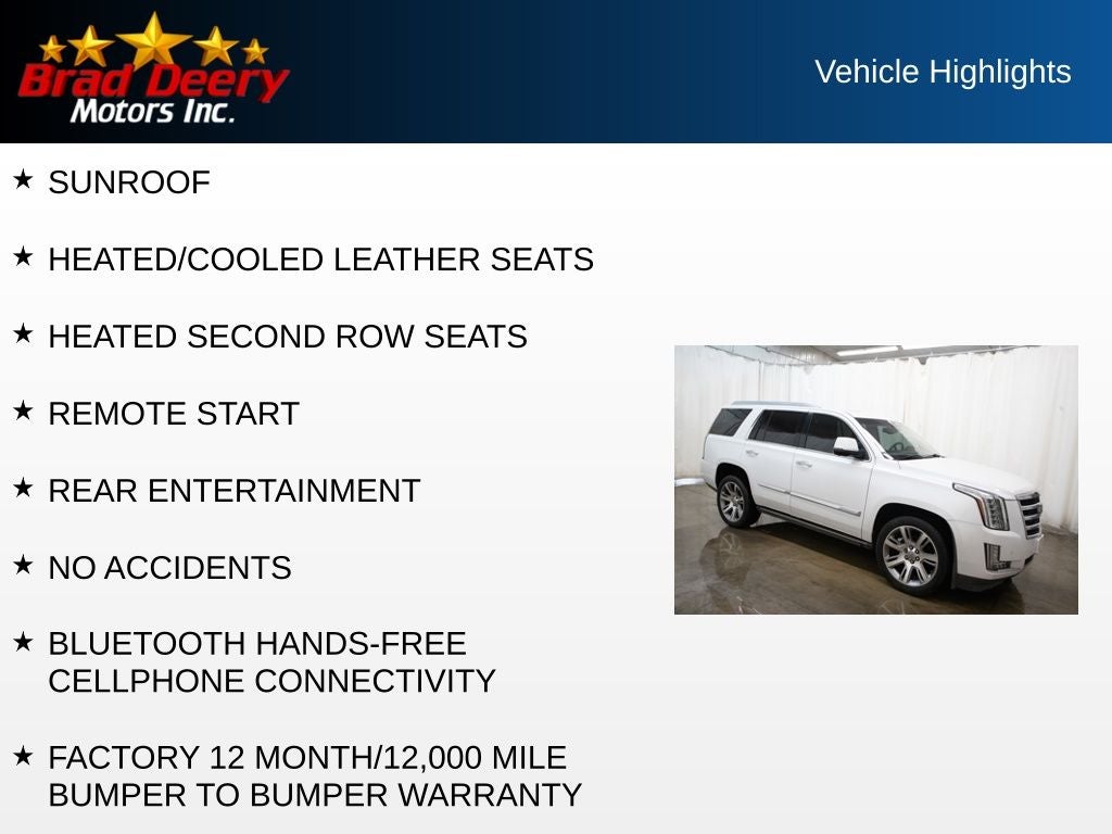 2016 Cadillac Escalade Premium