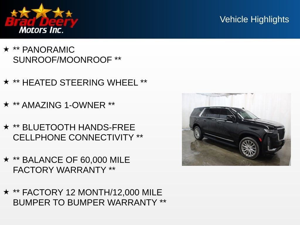 2024 Cadillac Escalade ESV Premium Luxury 4WD Diesel