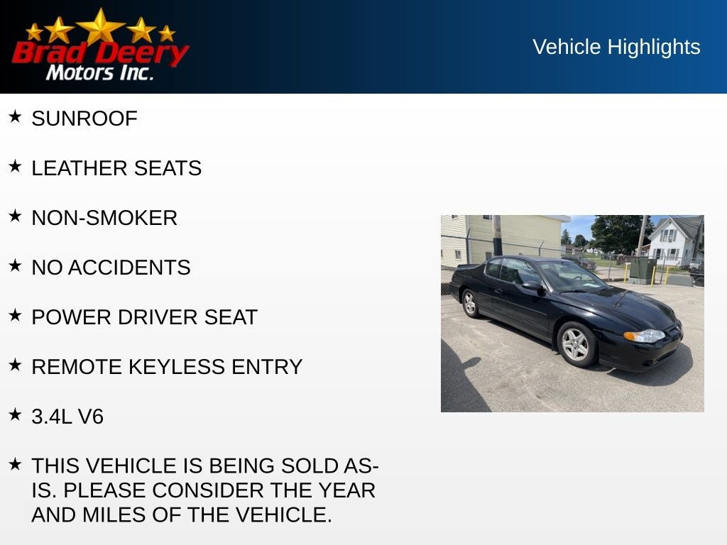 2004 Chevrolet Monte Carlo LS