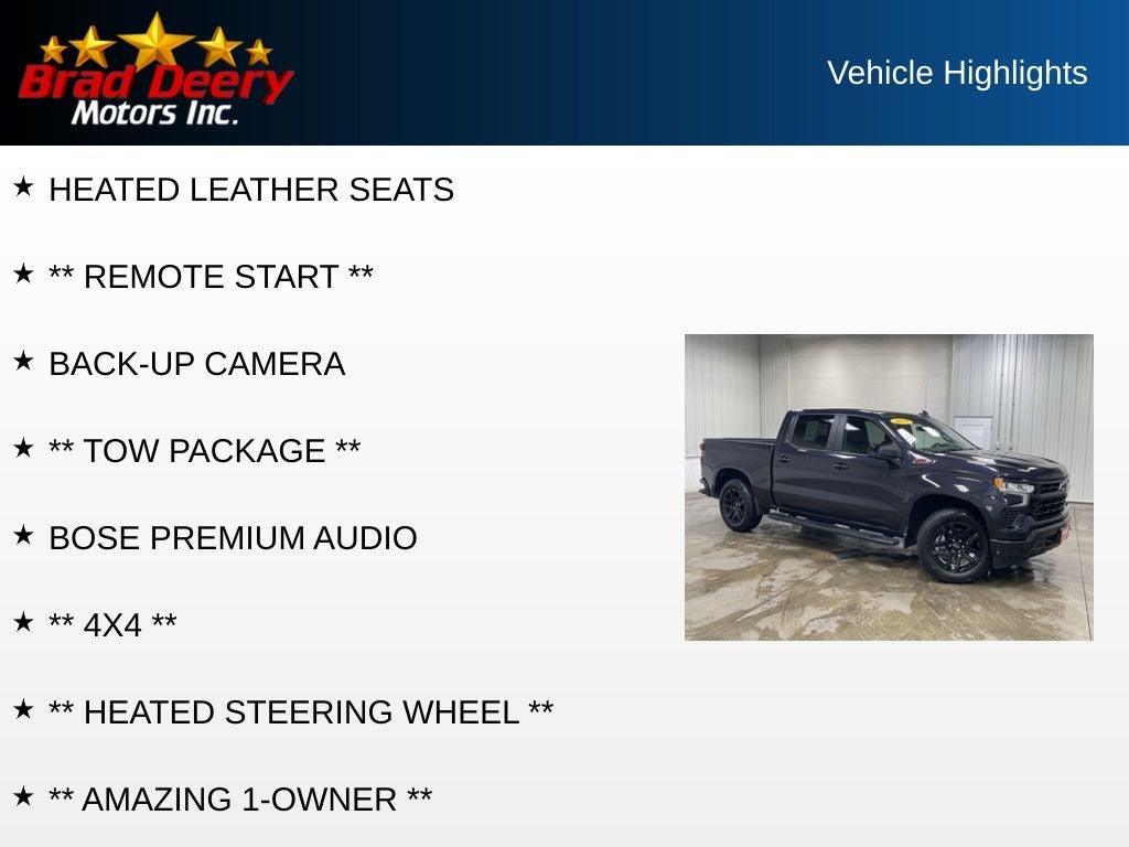 2023 Chevrolet Silverado 1500 RST Crew Cab 4X4