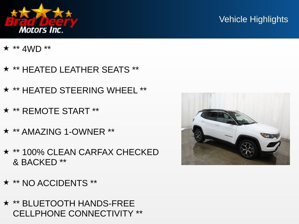 2025 Jeep Compass Limited 4X4