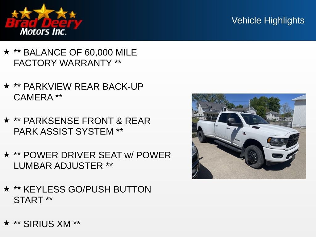 2024 RAM 3500 Big Horn Crew Cab 4X4 Diesel