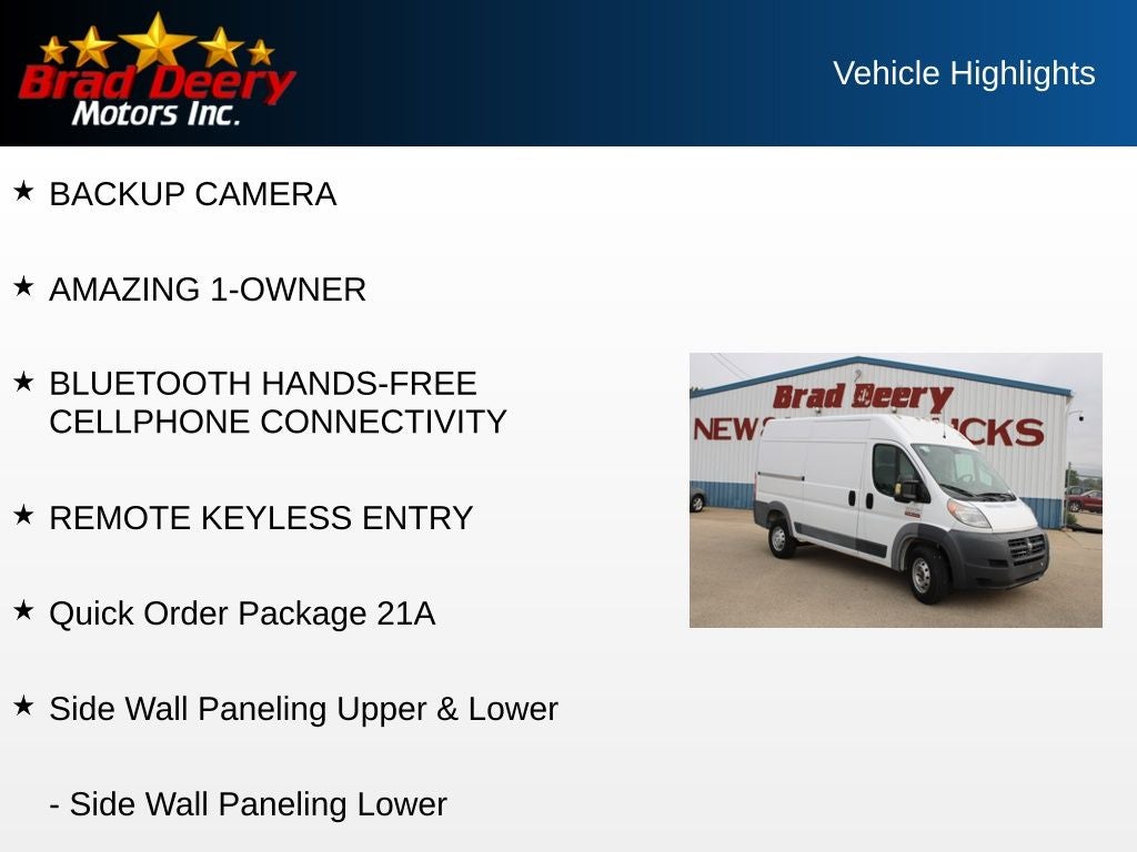 2018 RAM ProMaster 1500 Base