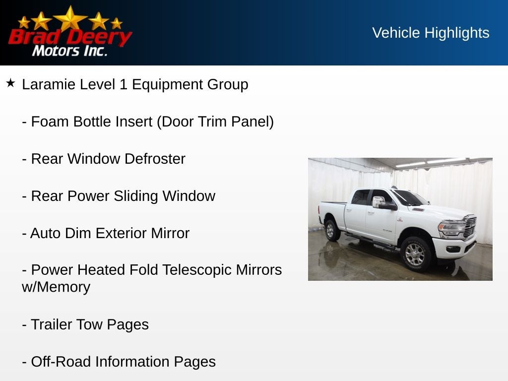 2024 RAM 2500 Laramie Crew Cab 4X4 Diesel