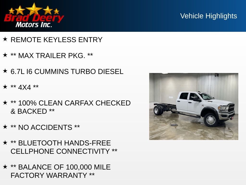2024 RAM 5500 Chassis Cab Tradesman Crew Cab 4X4