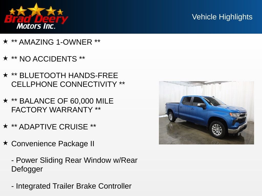2024 Chevrolet Silverado 1500 LT Crew Cab 4X4