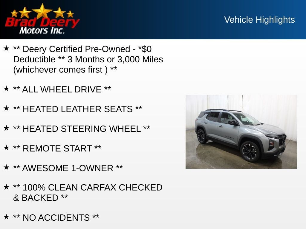 2025 Chevrolet Equinox RS AWD