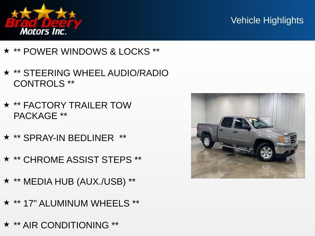 2012 GMC Sierra 1500 SLE Crew Cab 4X4