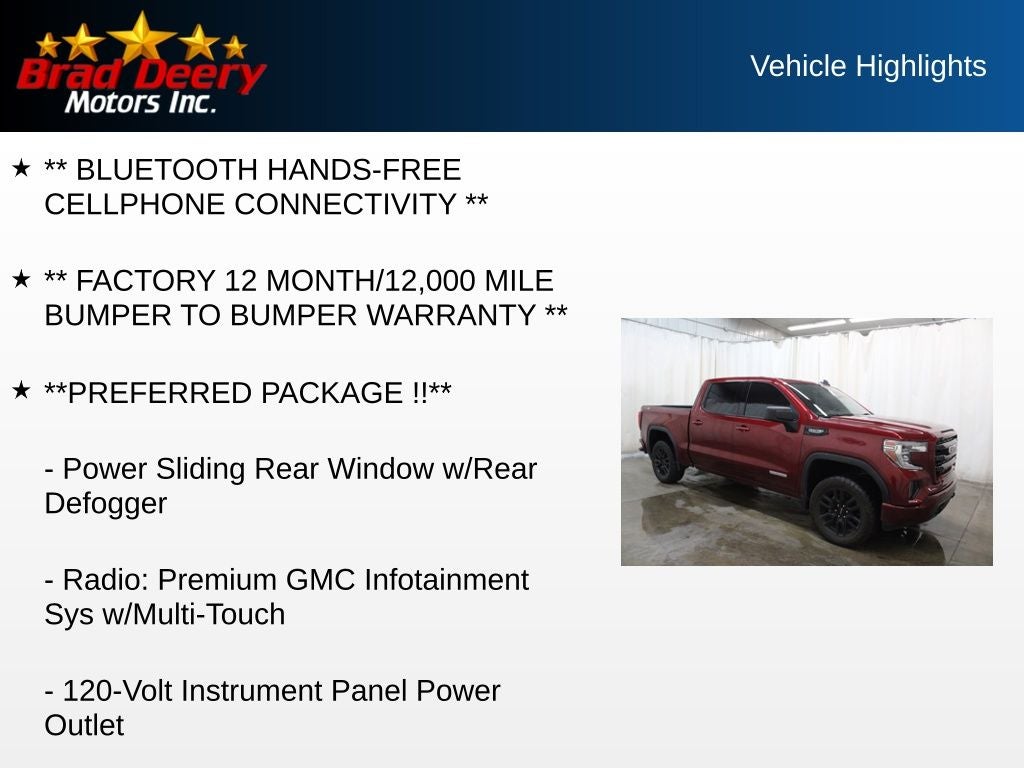 2022 GMC Sierra 1500 Limited Elevation Crew Cab 4X4